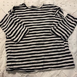 Zara Monochrome Striped Top